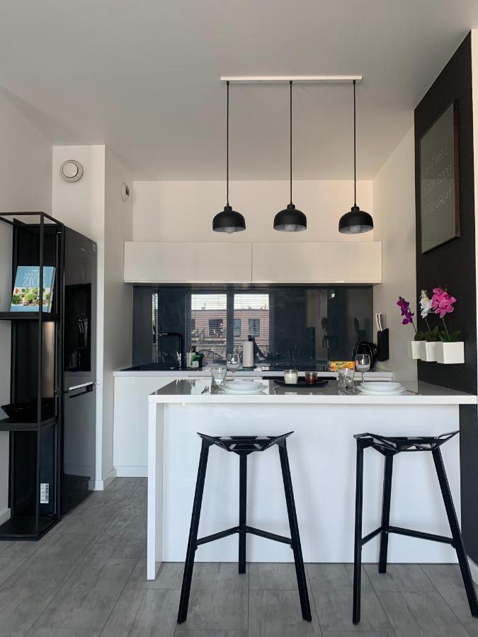 Appartamento Two-Levels Penthouse With A Garden In The City Center Łódź Esterno foto